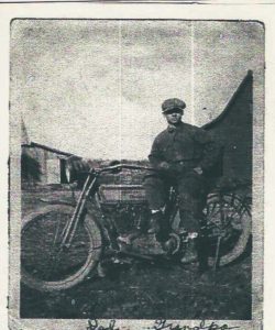 Al LaBelle poses with his Harley-Davidson